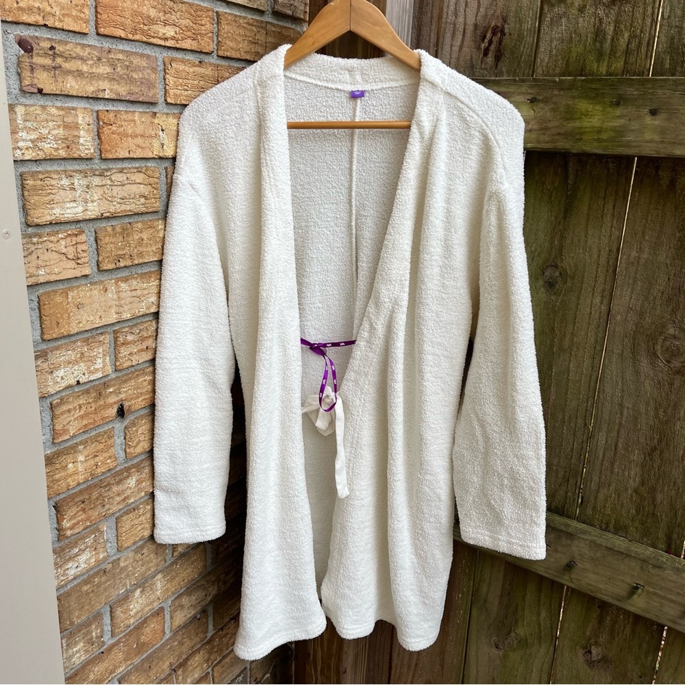 YITTY Cream Fleece Robe
